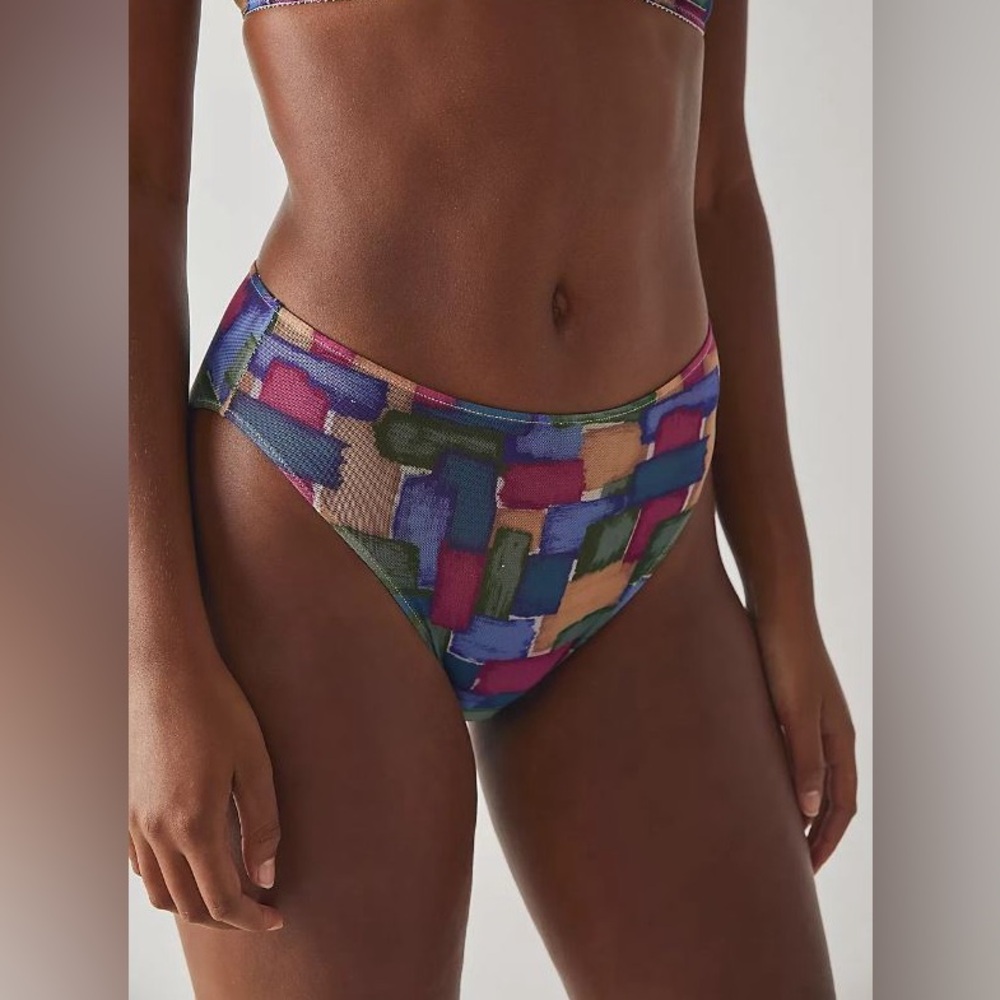NWT Only Hearts Mosaic Mesh High Cut Briefs - size S